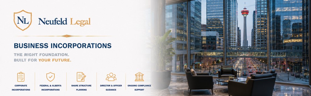 Neufeld Legal business incorporation lawyer